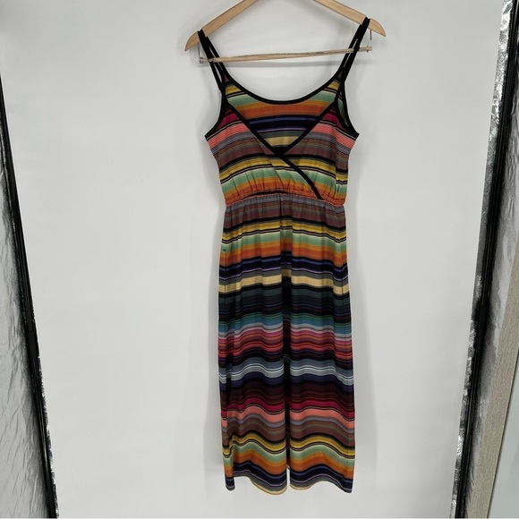 Athleta Havana‎ Rainbow Stripe Midi Sundress - Picture 9 of 15